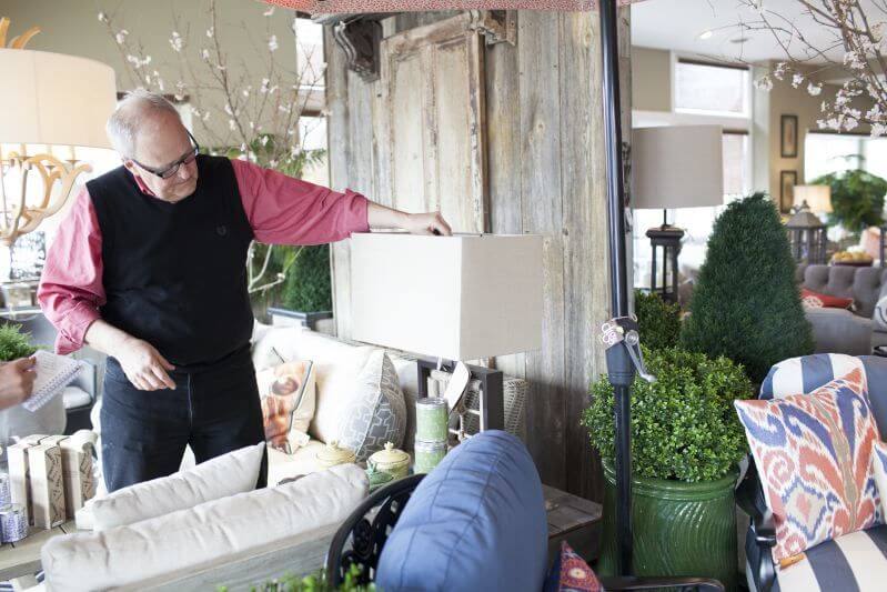 Get your patio ready for spring: Ben Palmer-Ball does the finishing touches on his patio vignette.