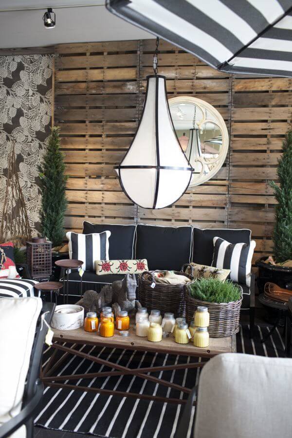 Get your patio ready for spring: Black and white color scheme creates a more formal, modern setting,. 