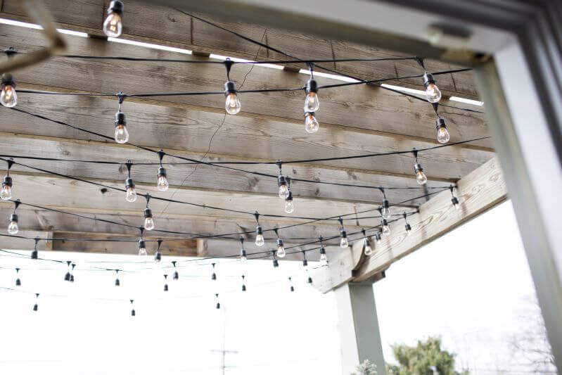 Get your patio ready for spring: Outdoor party lights are a great way to light your space with the perfect amount of ambient light.