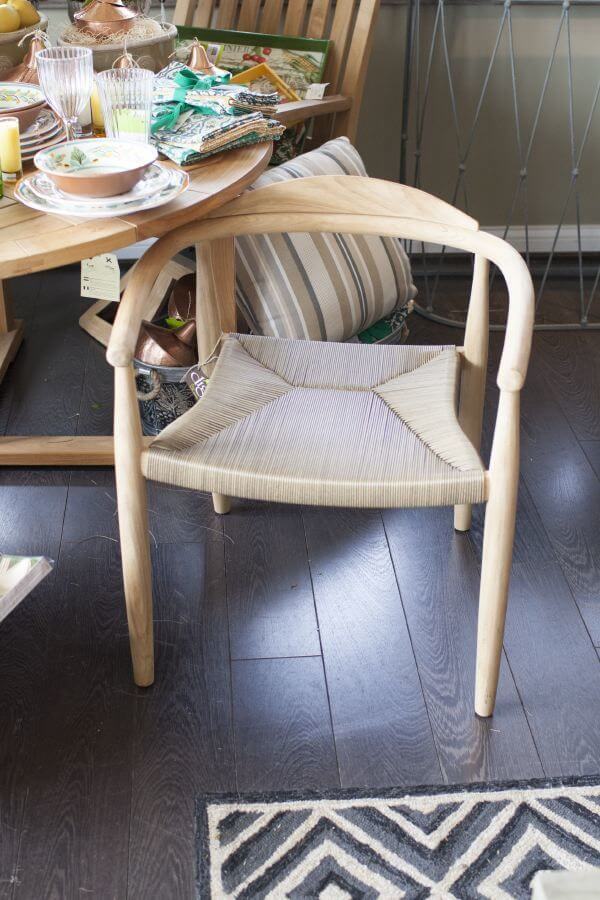 Get your patio ready for spring: Teak chairs.