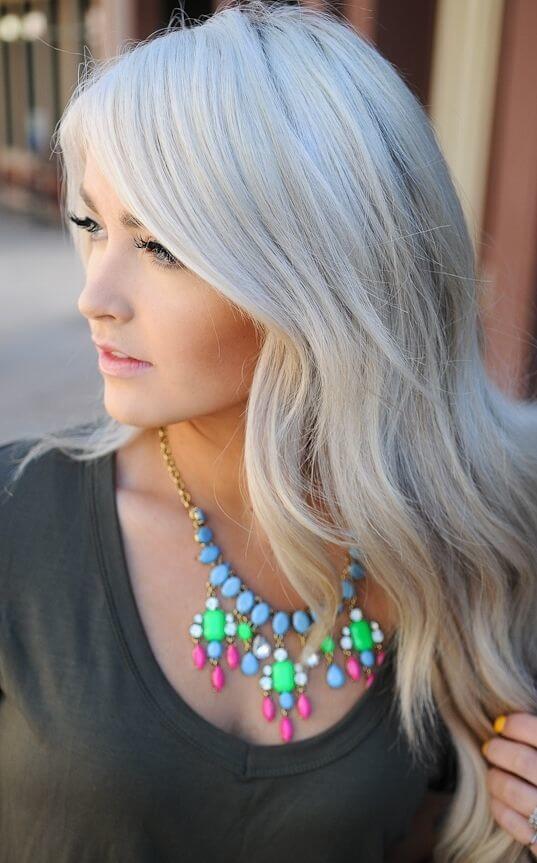 Silver Blonde Hair Color 90