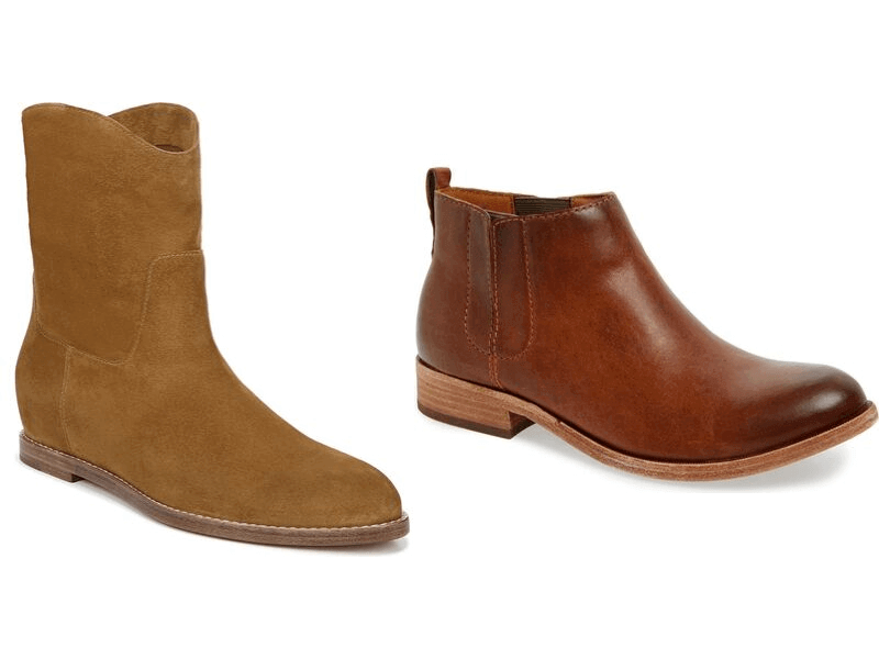 low cut flat boots
