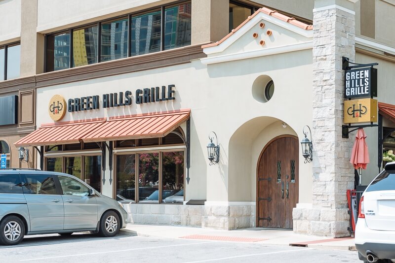 Green Hills Grille storefront in Green Hills