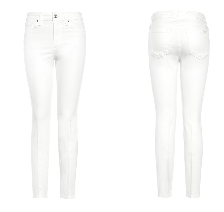 best fitting white jeans