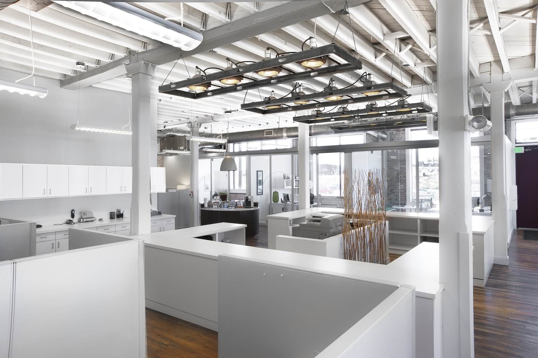 Another section of the building is converts the historical space into an airy light-filled modern office Image Liesa Cole