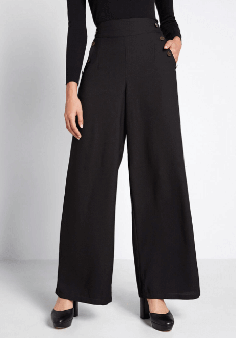 shoes to wear with wide leg trousers