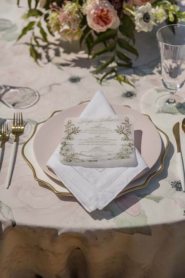 Amos Events Place Setting Micro Wedding