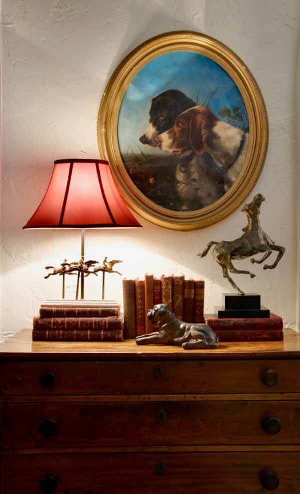 Stephanie Wallace design vignette with equine accents