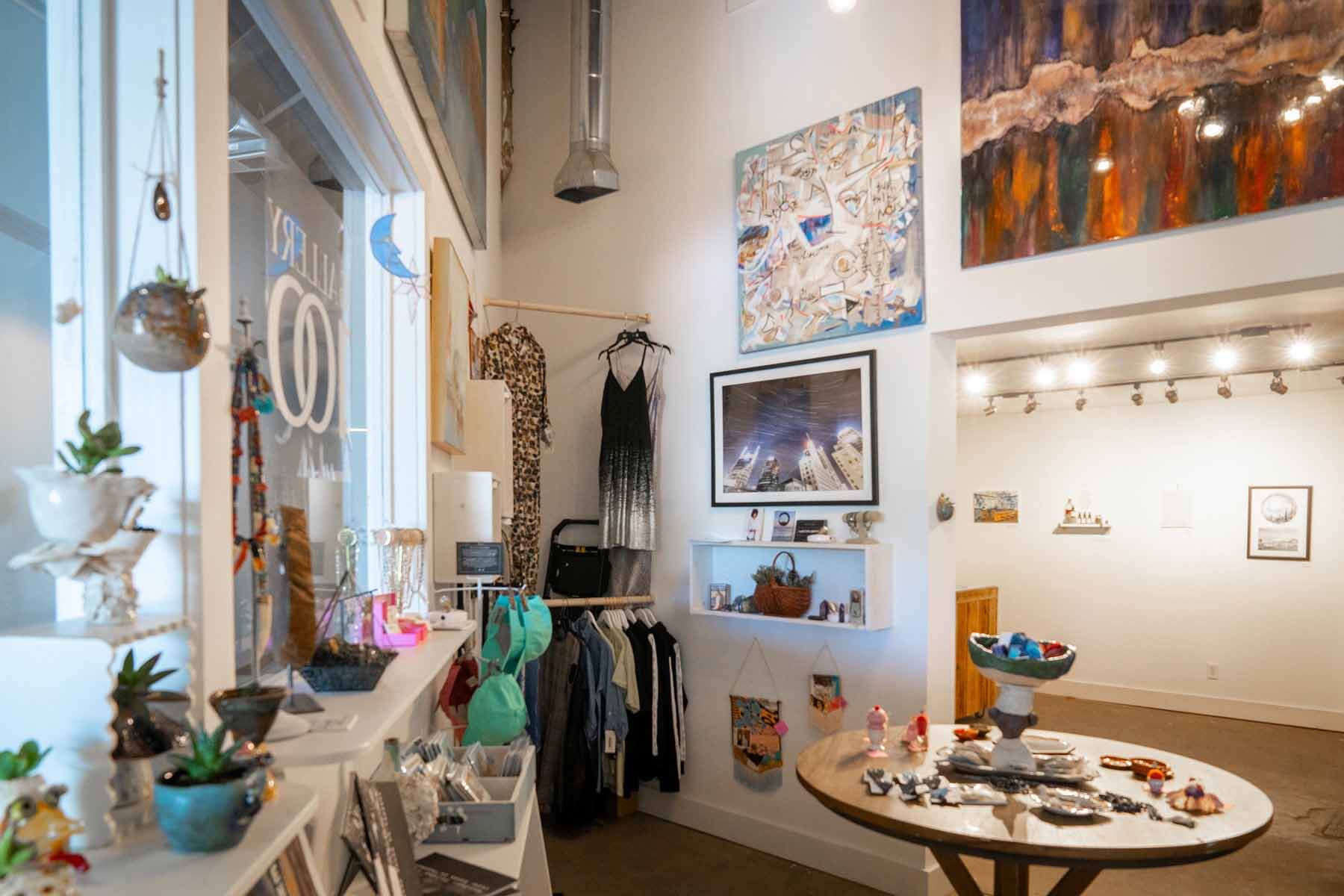 Interior of the Galerie 100 shop 