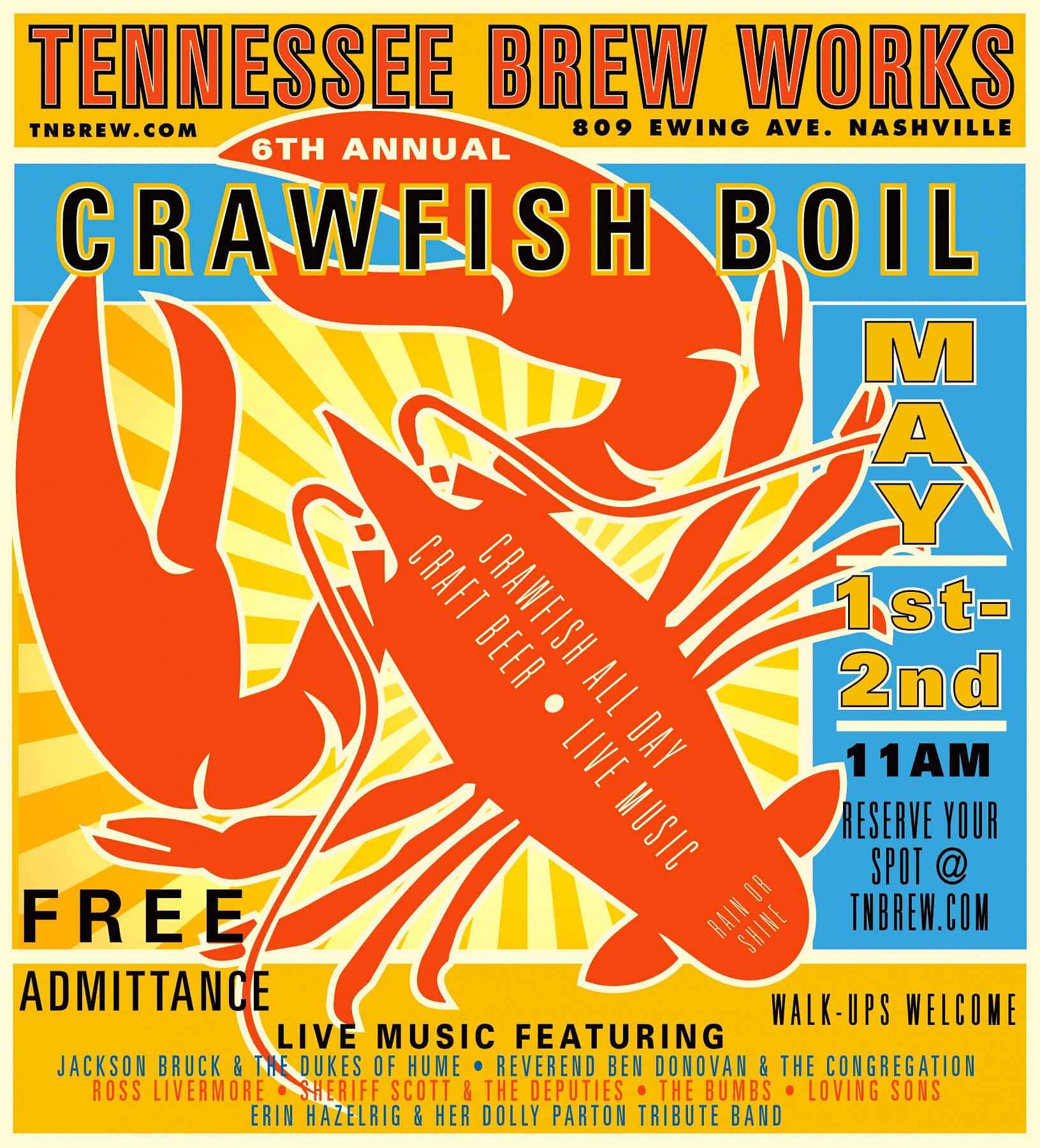 Tennessee Brew Works Crawfish Boil Ad